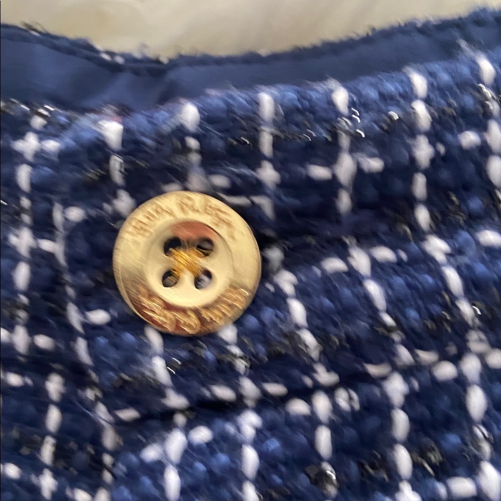 Lilly Pulitzer Navy and White Checkered Shorts size 16 excellent condition - Picture 6 of 12